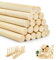 L&W Luck 20 Pièces Baguette Bois,Ø 8 mm,Longueur 30 cm,Bâtonnets en Bois Bricolage pour Arts Plastique Bricolage Décorations & Modèle Architectural (Style 1)