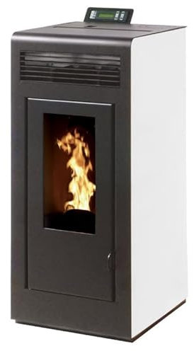 INTERSTOVES - Poêle à granules MARINA 11 Etanche sortie Concentrique sur le dessus - Blanc