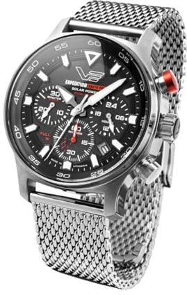 Vostok Europe Herrenuhr Solar Expedition South Pole Chrono Mesh-Band VR42-592A761-B