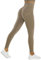 JOYSPELS Sport Leggings Damen, High Waist Push Up Sportleggins Sporthose Gym Scrunch Leggins Lang, Mokka M