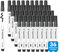 maxtek Whiteboard Marker, 36 Whiteboard Stifte Abwischbar, Rundspitze, ca. 2mm Linienbreite, Trocken und Rückstandsfrei Abwischbar von Whiteboards, Hohe Qualität, Schwarz