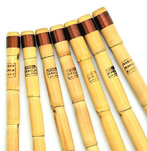 Ägyptische Kawala Qawwāl Ney Nay Flöte Holzblasflöte, komplettes Set, 12 Stück Alsaid Bayomy (Kawala Flöte, 12 Stück)
