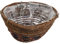 OKUMEYR 1pieza Cesta Colgante De Tejida Natural Para Flores y Almacenamiento Decoración y Jardín