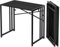 Lutown-Teen Escritorio plegable de 90 cm, para ordenador de juegos, camping, no requiere montaje, mesa de oficina en casa, color negro