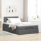 Willood Boxspringbett mit Matratze & LEDs Dunkelgrau 120x200 cm Stoff Schlichtes Design