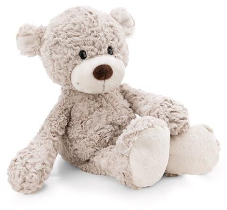 NICI Kuscheltier Bär Finni 25cm - grau - Weiches Plüschtier – niedliches Stofftier zum Kuscheln & Spielen – tolle Geschenkidee für Kinder & Erwachsene | 62313