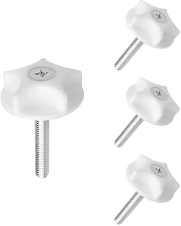 4 Pcs Headboard Fixings Bolts - M8 Heavy Headboard Screws and Washers for Divan Beds Fittings, Bolt Fittings to Keep the Headboard Fixed, Simple Installation and Firm Fixation