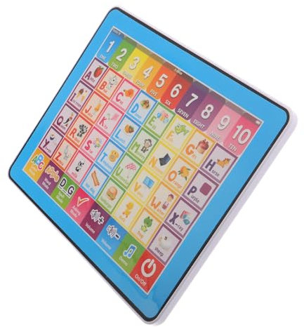 VICASKY Tablette Éducative Interactive pour Garçon Fille Apprentissage Précoce Lettres Et Chiffres avec Écran Tactile Jouet Éducatif pour Et Appareil De Cognitive Portable
