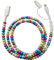 MyfavoriteK Cute Beaded Phone Charger Metallic Colors USB Cable iPhone 2-in-1 USB-C and iPhone Charging Cable Colorful 3.3ft Cord for Smartphones (Multicolor)