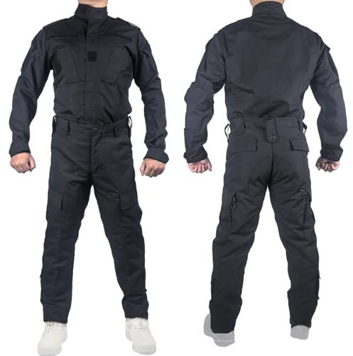 Kecrotac Tactical Military Camo BDU Ensemble d'uniforme pour homme Chemise de combat et pantalon Ripstop Vêtements pour l'extérieur, la chasse, l'airsoft, le paintball