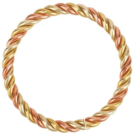 Mikovivi Brazalete Tensor, Diseño Abierto Cobre Sólido Hecho a Mano Brazalete Retorcido Pulsera de Tensor de Cobre Puro Joyería Salud para Mujeres Hombres