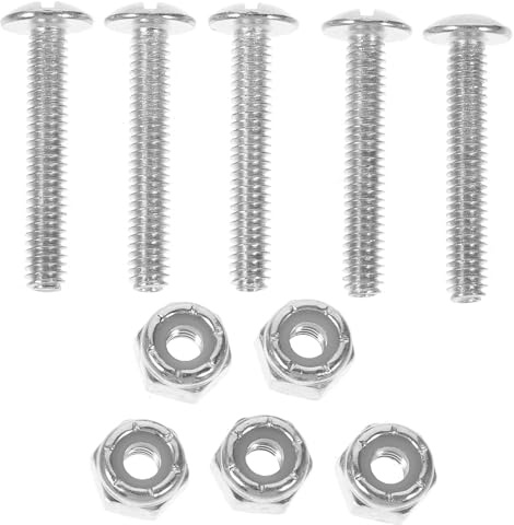 WESIEVYA Foosball Table Screws 12Pcs Football Table Parts Screws Galvanized Iron Nuts for Tabletop Game Hardware Accessories and Player Fixing