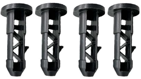 Outdoor Wheelie Bin Lid Hinge Pins Set for Residential Recycling Caddy and Commercial Garbage Collector Snap-On Rotating Axle Plug Fastener for Curbside Waste Bin Rollout Disposal Container (4pcs)