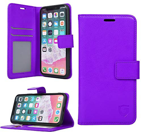 Gorilla Tech iPhone XR Flip Case Shockproof Leather Cover Slim Tempered Protective Book Folio Stand (6.1)