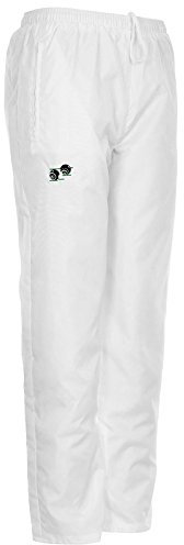 MyShoeStore Unisex Bowling Clothing Set with Waterproof Jacket, Fleece-Lined Bodywarmer and Trousers, White/Trouser, 2XL