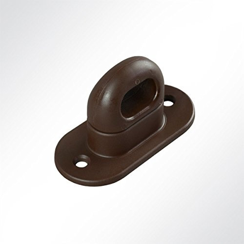 LYSEL® Drehverschluß Kunststoff für Ovalöse 42x22 mm Anhänger Plane Netz braun (RAL 8011) (10 Stück)
