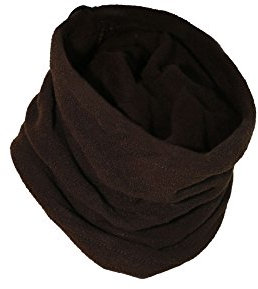k.A. Multifunktions Loop Fleece Schal Halstuch Rundschal Mütze Hoody, Farbe:braun