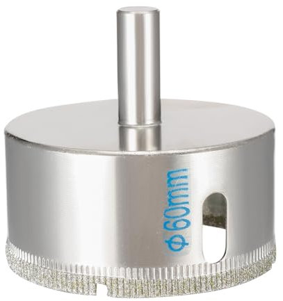 Sourcingmap 60mm Diamond Coated Glass Hole Saw Drill Bits for Ceramic Tile Marble Rock Porcelain Bottles Pots Brick