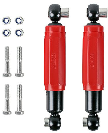 2x AL-KO Octagon Stoßdämpfer rot 1800 Kg für Wohnwagen und Anhänger