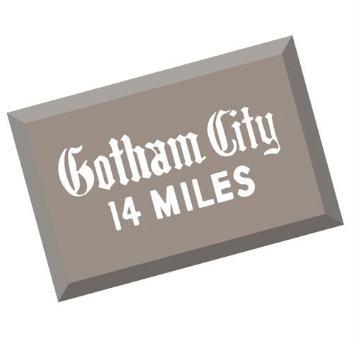 Batman 1966 TV Series Gotham City Metal Sign 2017 San Diego Comic-Con Exclusive