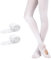 Bezioner Collants de Danse pour les Filles Femmes pour Ballet Yoga Gymnastique Convertible, 2 Paires Blanc, M(125-140cm)