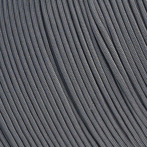 Paracord Parachute 550 Seil Typ III 7 Stränge, über 300 Farben, anthrazit, 100 Feet