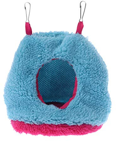 Hothap Bird Parrot Hammock Hanging Cave Cage Bird Nest Plush Hut Tent Bed Warm Bird Winter Nest House or Cage Toy for Macaw Budgies Cockatiels Cockatoo Canaries