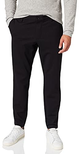 ONLY & SONS Herren Onsmark Pant Stripe Gw 3727 Noos Hose, Black, 36W 34L EU