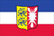 flaggenmeer® Flagge Schleswig-Holstein Landesdienstflagge 160 g/m² ca. 30 x 45 cm
