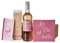 Wein-Geschenkset La vie est belle | 1 Flasche La vie est belle rosé, Zartbitterschokolade, Pralinen und Servietten