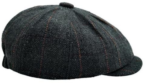 Charmylo Newsboy Cap Gatsby Baker Boy Hat Flat Caps Tweed Adjustable Peaky Herringbone Cloth Cap Hat