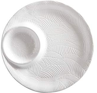 Maxwell & Williams DR0306 Panama Chip and Dip Platter in Gift Box, Stoneware, White, 32 cm