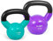 Yes4All XVWR Kettlebell aus Gusseisen mit Vinylbeschichtung, 4.5 + 6.8 kg