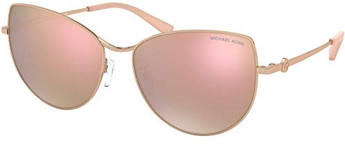 Michael Kors Damen 0MK1062 Sonnenbrille, Rose Gold/Rose Gold, 58