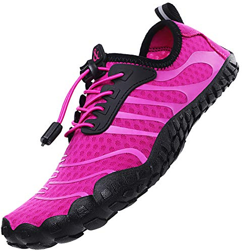 Lvptsh Water Shoes Men Women Barefoot Sports Aqua Socks for Beach Swim Quick Drying Pool Surf Yoga Running Surfing Boating, Purple, UK4