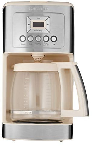 Cuisinart Coffee Maker, 14-Cup Glass Carafe, Fully Automatic for Brew Strength Control & 1-4 Cup Setting, Stainless Steel, DCC-3200CRM, Cream.