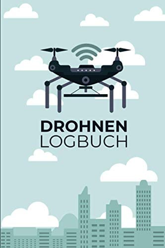 Drohnen Logbuch: Flugbuch für Drohnen Piloten zur Dokumentation von Drohnen Flügen | A5 Notizbuch mit Vordruck zum Ausfüllen auf 109 Seiten.