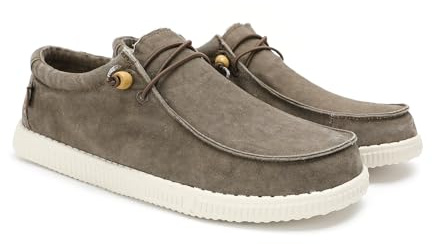 WALK IN PITAS | WP150 Washed | Herren Mokassins | Flache Slipper für Männer | Slip on Loafer | Sneakers | Schlupfschuhe | Freizeitschuhe | Walkinpitas Schuhe