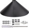 Wrap Around Squirrel Baffle,14 Inch Foldable Squirrel Guard Baffles,Universal Squirrels Proof Baffle,Protect Feeding Stations,Both Pole Mounted,Hanging Bird Feeders,Bird Feed Guard and Bird Houses