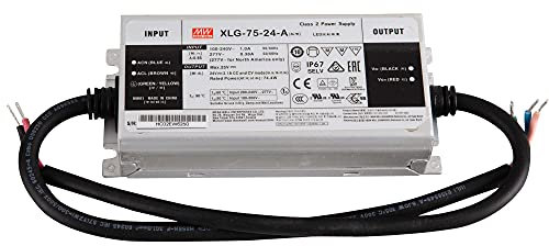 XLG-75-24-A LED Netzteil Trafo Mean Well - LED-Transformator, 75 W, 24 V DC, 3100 mA für Beleuchtung