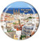 Kühlschrankmagnet, Motiv: Gran Canaria Spanien, Kristall, Touristen, Souvenir, Geschenk-Kollektion, Kühlschrank-Magnet-Aufkleber