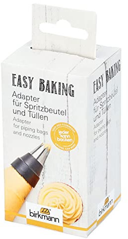 Birkmann, Adapter für Spritzbeutel und Tüllen, Easy Baking, aus lebensmittelechtem Kunsstoff, Grau