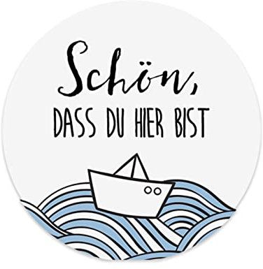 50 Sticker TAUFE Schön, dass Du hier bist Gastgeschenk Taufe Aufkleber