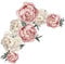 Toyvian Peony Flowers Wall Decal, Removable Peel and Stick Floral Wall Decal Sticker, Large Size Peony Rose Wall Sticker for Kids Nursery Room Bedroom Wallpaper Murals, Pink