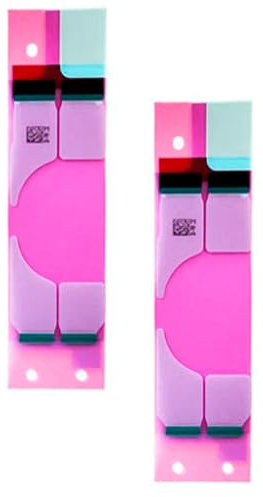 SGV 2 adesivi a batteria per iPhone 8 / SE2 2020 (2 pezzi) per vetro rosa
