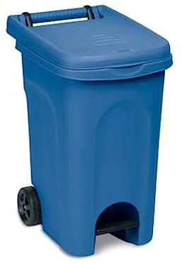 Stefanplast Urban Eco Abfalleimer für Pedale, 60 l, Blau, wie abgebildet