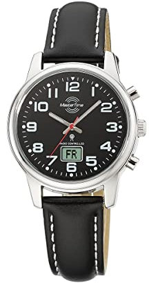 Master Time Funk Quarz Damen Uhr Analog-Digital mit Leder Armband MTLA-10819-22L