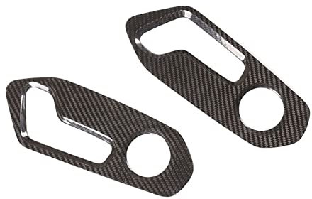 ZUMLED Kompatibel mit Lamborghini Urus 2018-2021 Autositz-Einstelltasten aus Echtkohlefaser Panel Switch Frame Cover Trim Stickers Car Accessor (Color : Carbon Fiber)