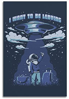 Luft- und Raumfahrt-Illustrator-Poster, Astronauten und Raumschiffe, Poster, dekoratives Gemälde, Leinwand, Wandposter und Kunstbild, moderner Familien-Schlafzimmer, Dekoration, Poster, 30 x 45 cm