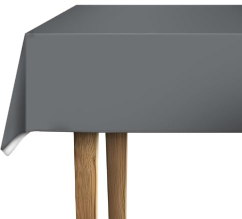 d-c-fix Wachstuchtischdecke Steel Gray 1,5 m x 2,20 m PVC-frei | Tischtuch im Vintage-Stil für den Küchen-, Ess- oder Gartentisch – lebensmittelecht, abwaschbar & wasserdicht